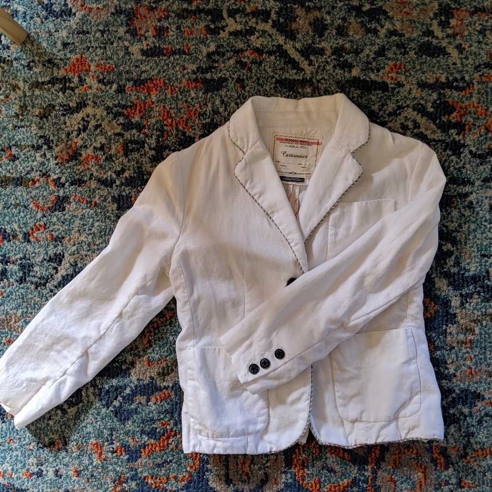 White Linen Summer Jacket